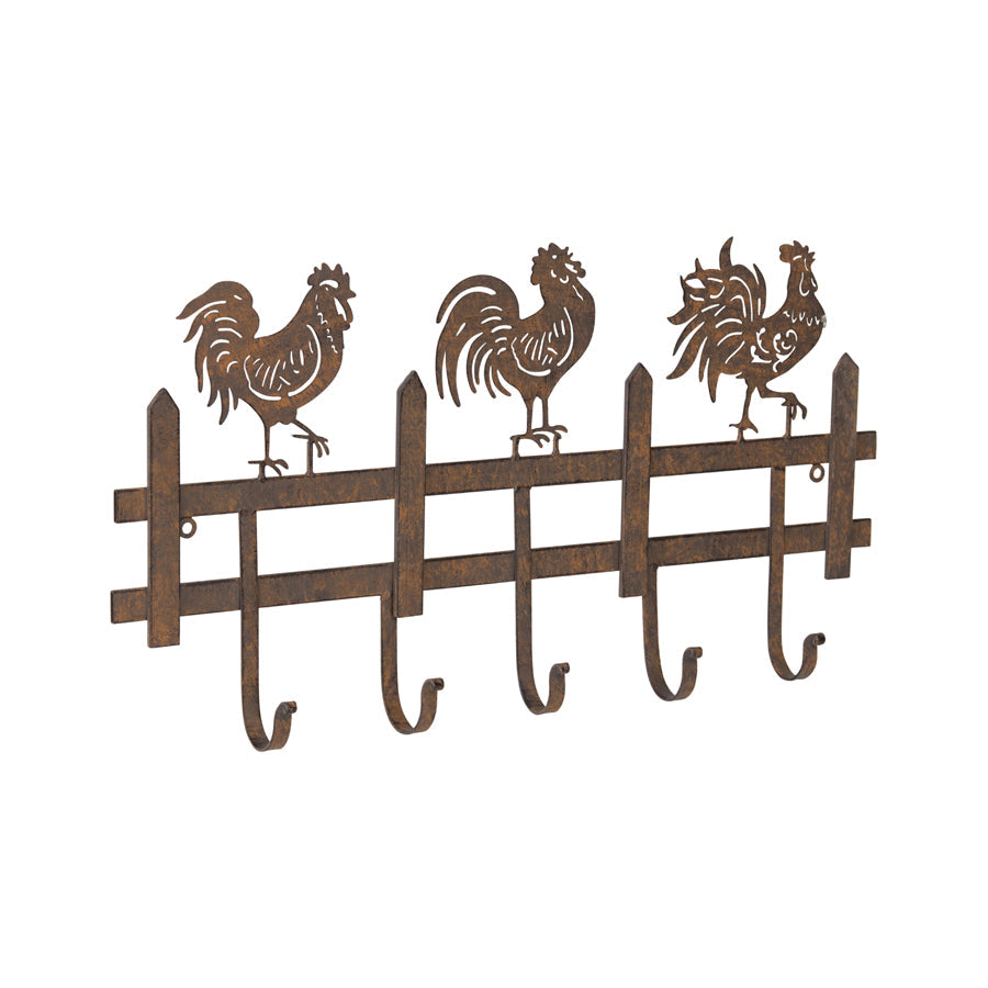 Chook Family 5-Hooks Wall Hanging
