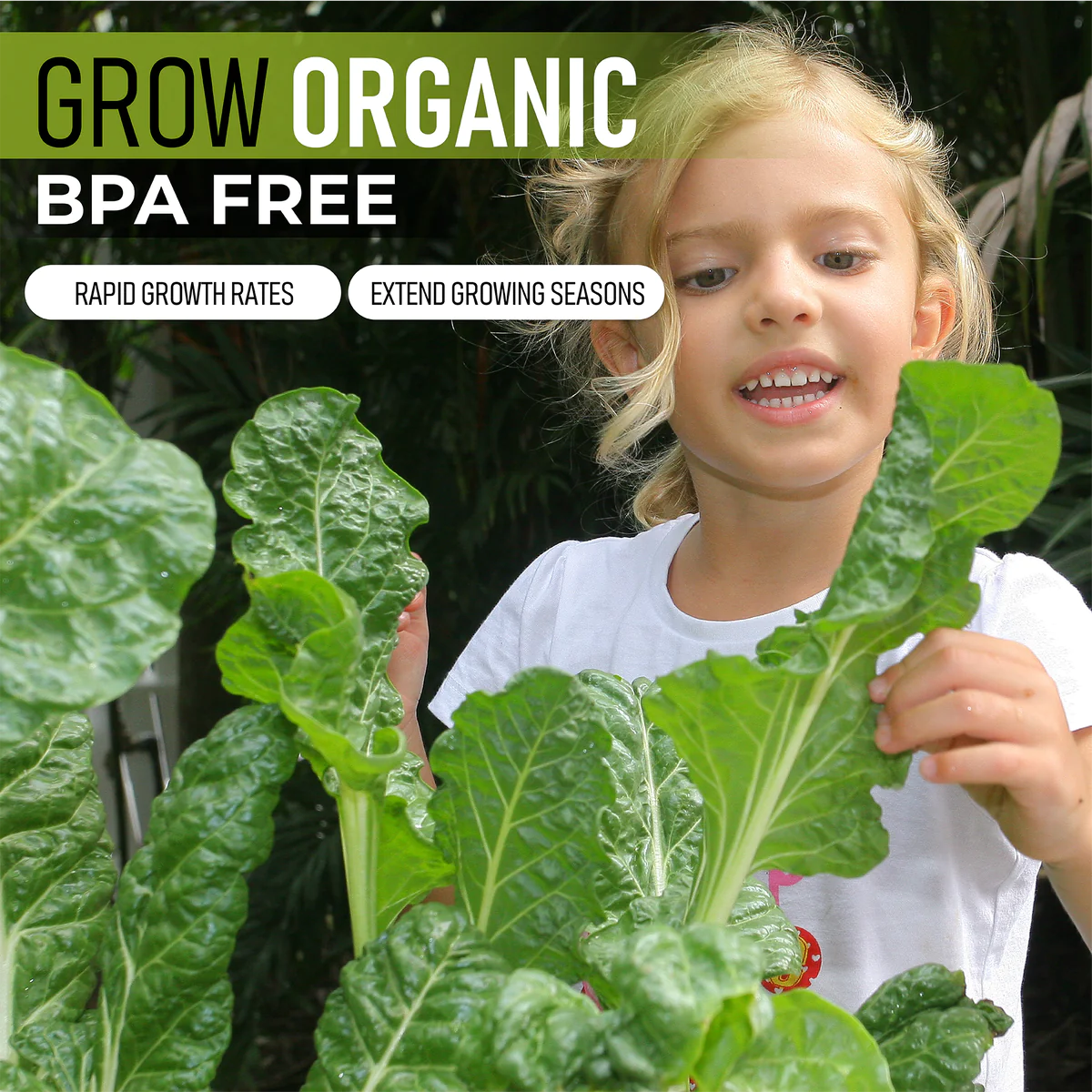 Vegepod Raised Garden Bed Small .5m x 1m with VegeCover + Small Stand