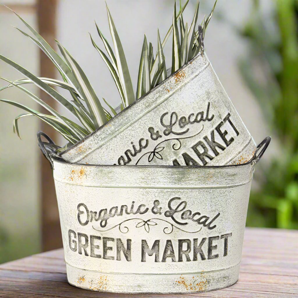 Willow & Silk Nested 38cm/34.5cm Set of 2 &