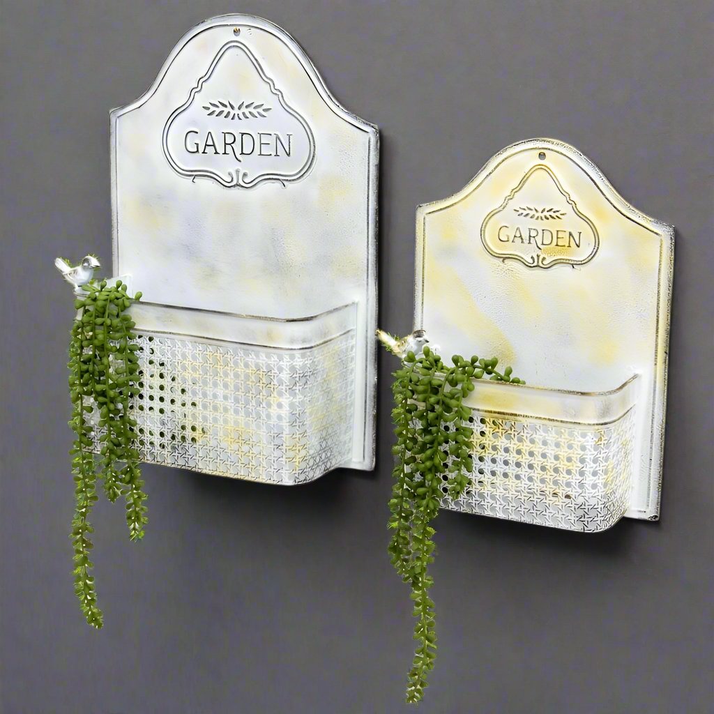 wILLOW & Silk Nested 46/35cm Set of 2 Metal &