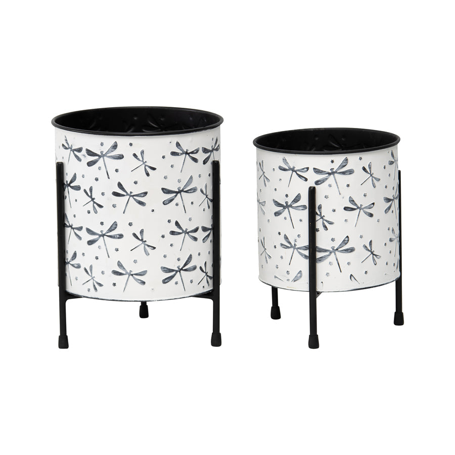 Set/2 Nested Dragonfly Planters