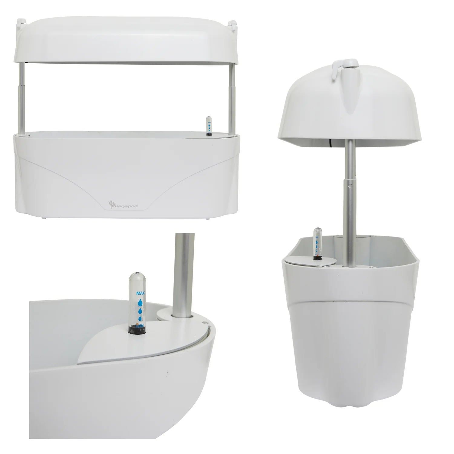 plastic garden beds in australia Vegepod Kitchen Garden White Planters Raised Gardens Australia