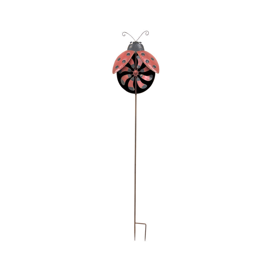 Ladybird Wind-Spinner on Stake
