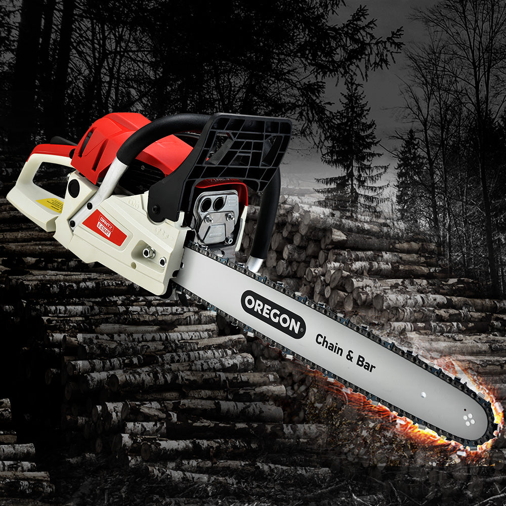 Giantz | Chainsaw Petrol Commercial 20" Oregon Bar - 52cc