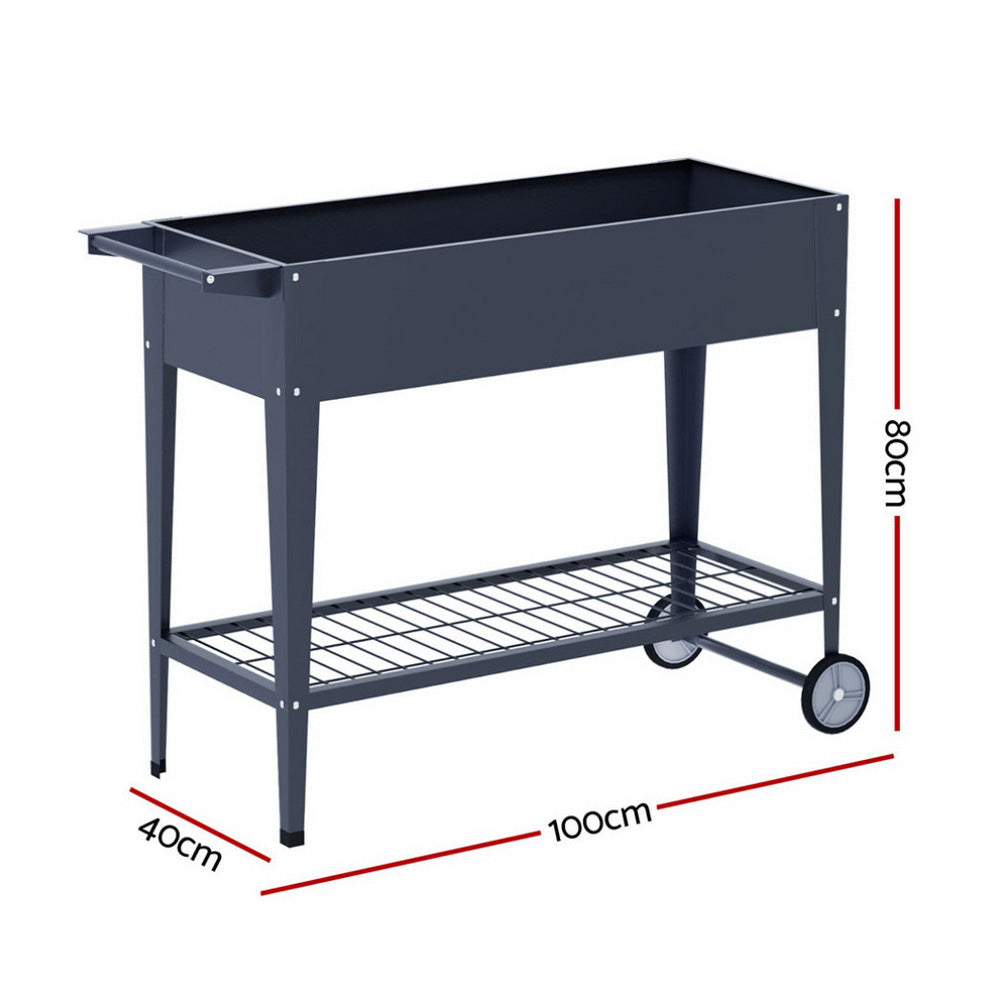 Green Fingers Raised Garden Bed 1m x .4m x 800mm (Twin Pack)
