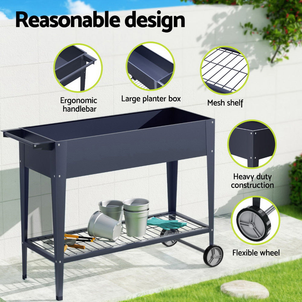 Green Fingers Raised Garden Bed  1m x .4m x 800mm (Twin Pack)