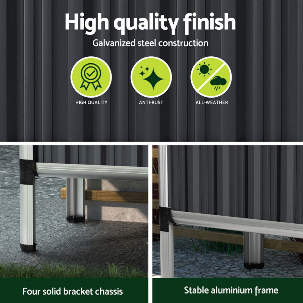 Greenfingers Raised Garden Bed .8m x.49m x 740mm (Twin pack)