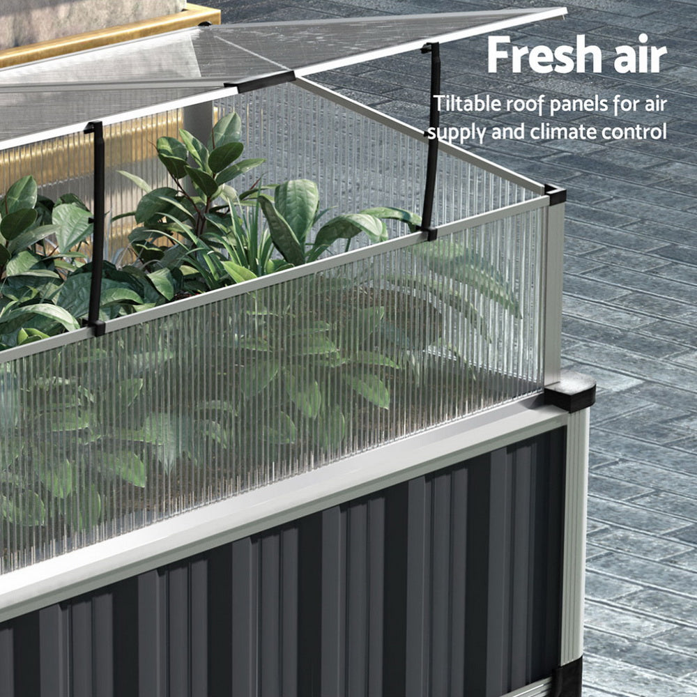 Greenfingers Raised Garden Bed .8m x.49m x 740mm (Twin pack)