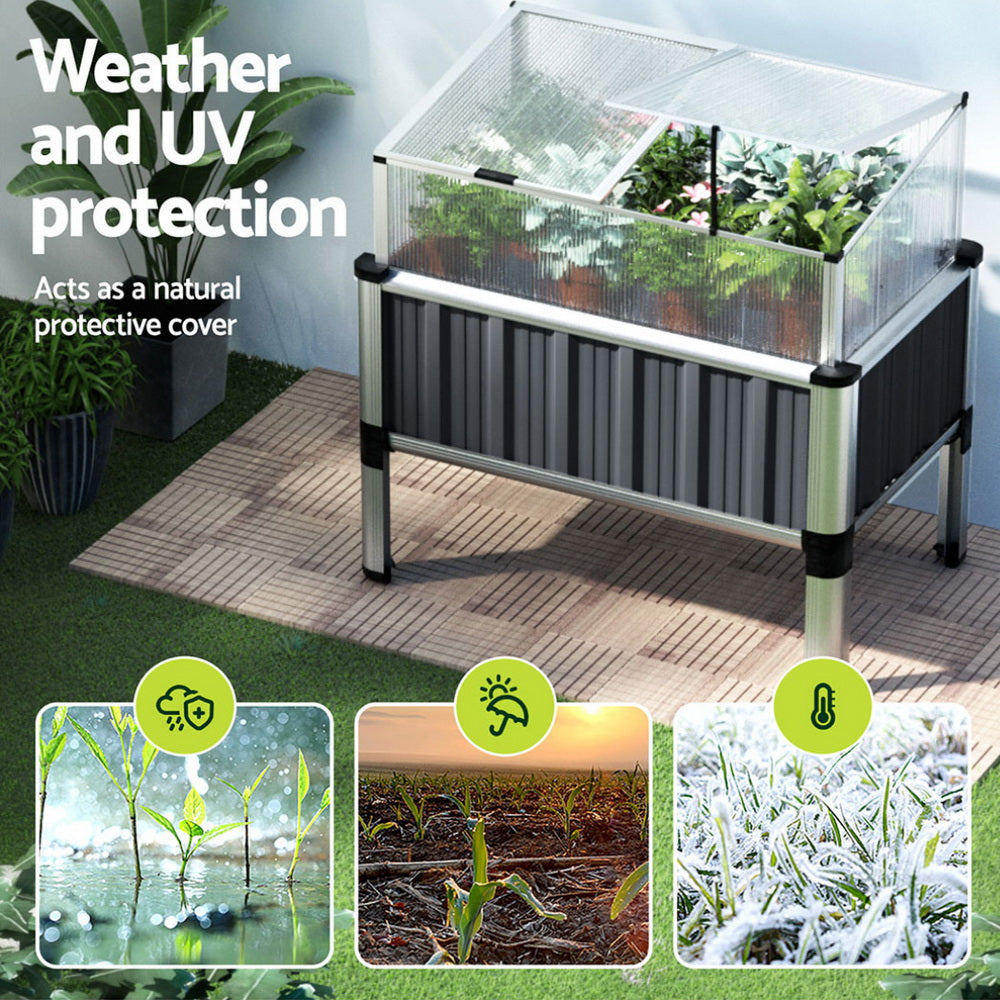 Greenfingers Raised Garden Bed .8m x.49m x 740mm (Twin pack)