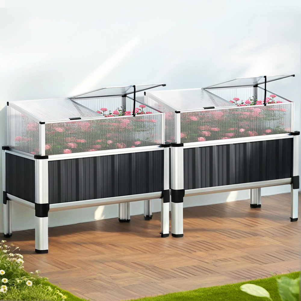 Greenfingers Raised Garden Bed .8m x.49m x 740mm (Twin pack)