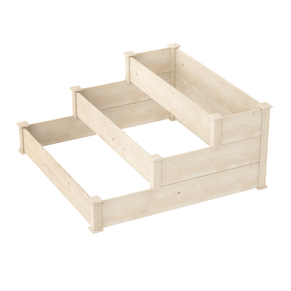 Greenfingers Wooden Raised Garden Bed - 3 Tier