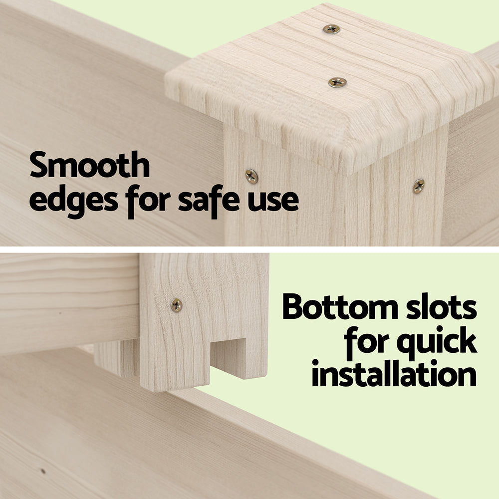 Greenfingers Wooden Raised Garden Bed - 3 Tier