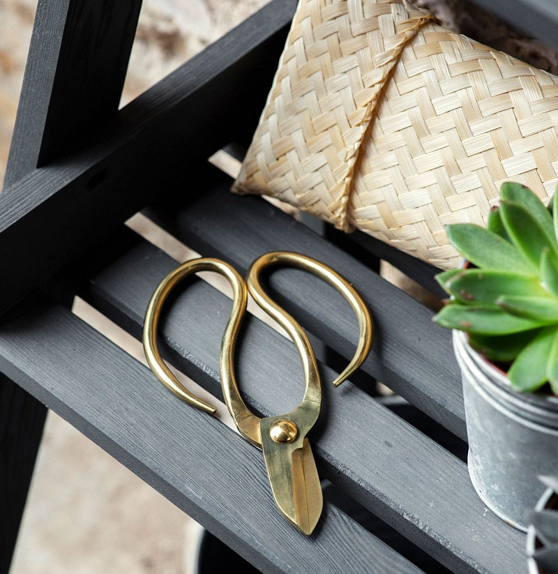 Garden Scissors in Bamboo Bag