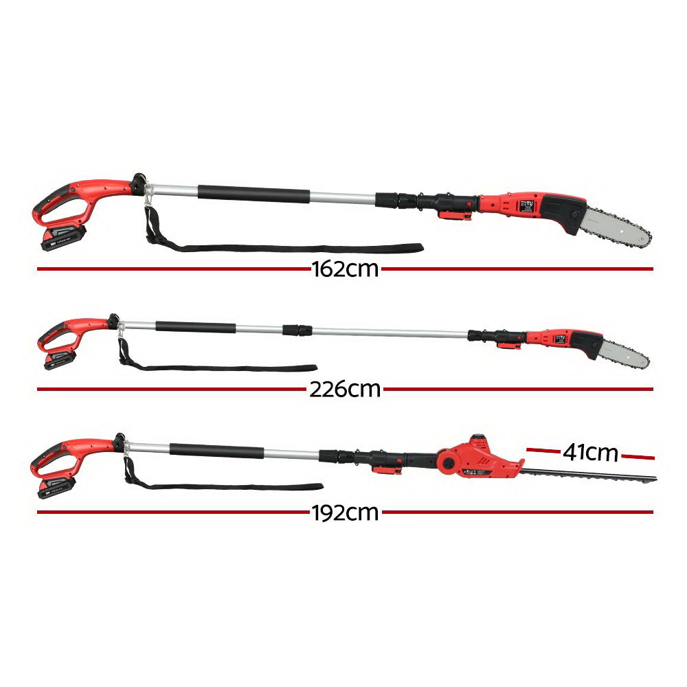 Giantz | Electric Pole Chainsaw & Trimmer 2.7m Long Reach - 20V