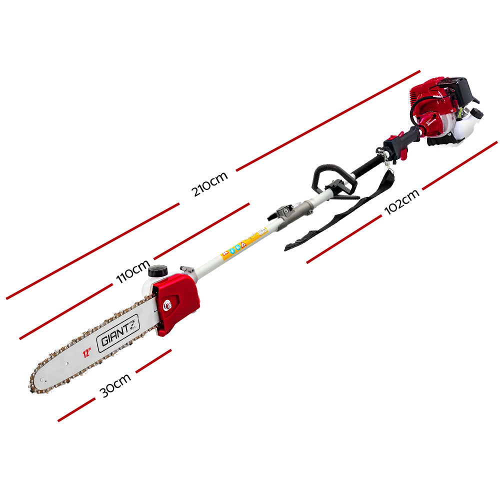 Giantz | Petrol Pole Chainsaw Hedge Trimmer 65cc - 4.3m Long reach