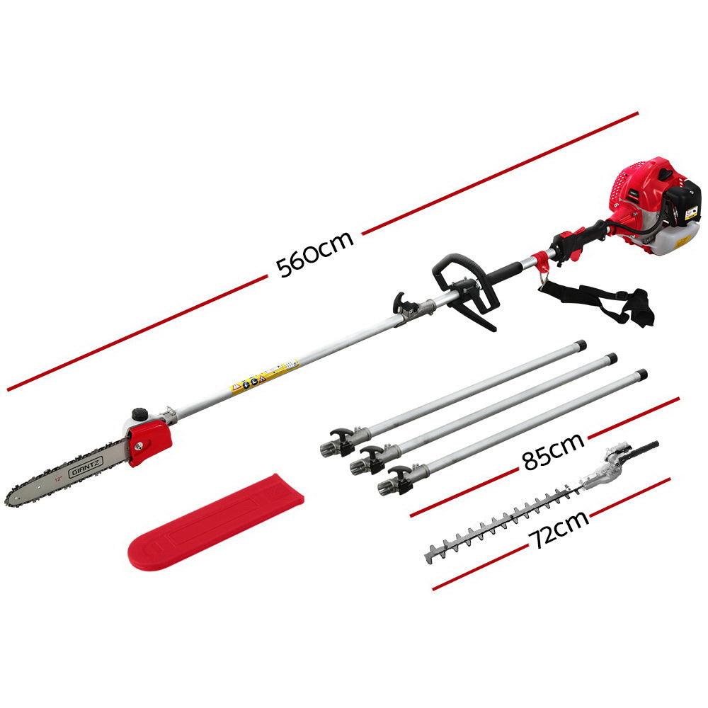 Giantz | Pole Chainsaw Hedge Trimmer 65cc - 5.6m reach