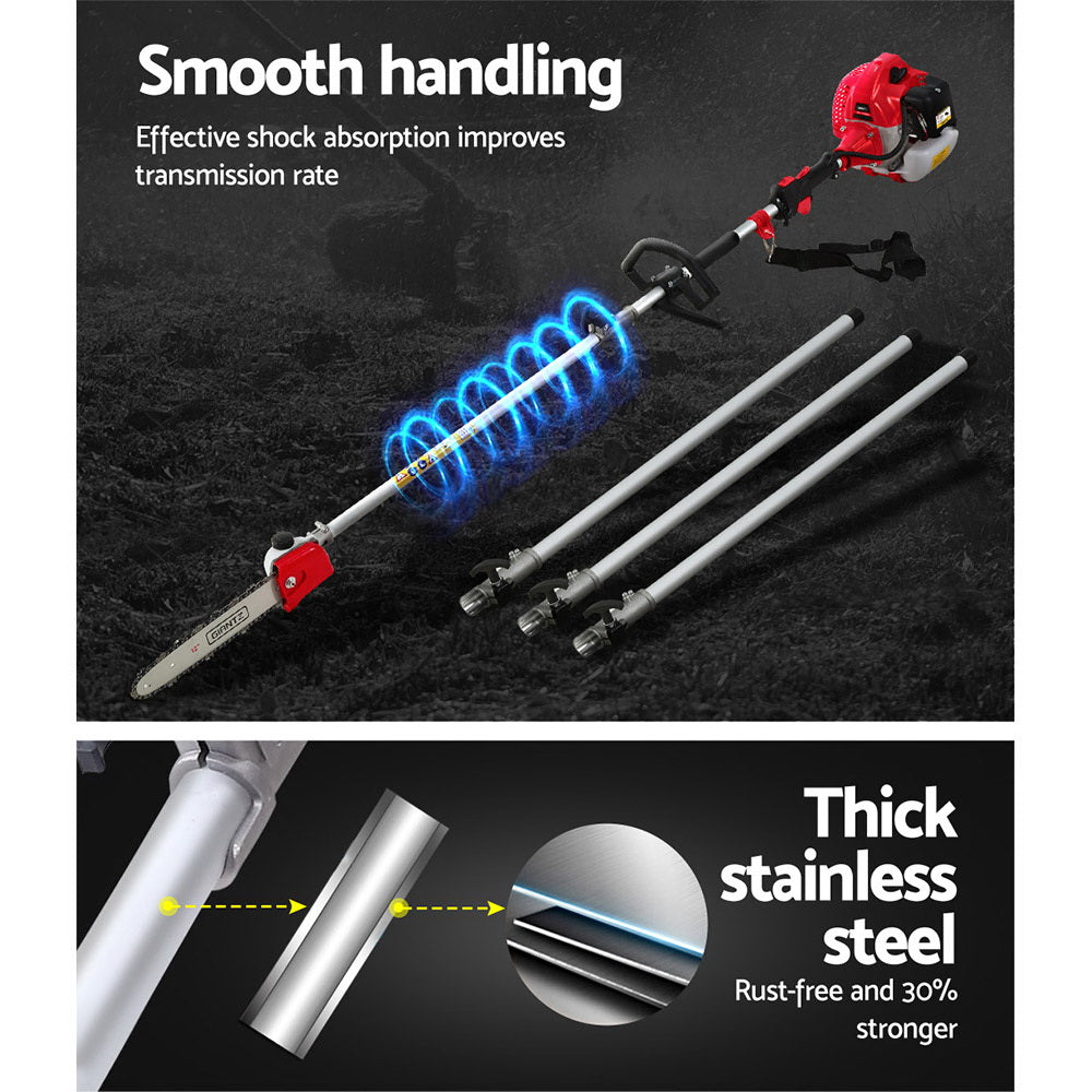 Giantz | Pole Chainsaw Hedge Trimmer 65cc - 5.6m reach