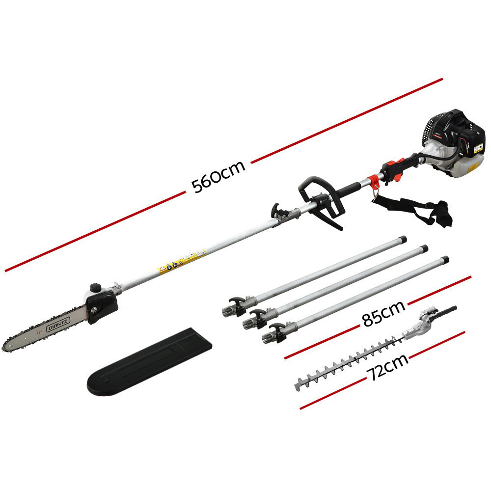 Giantz | Petrol Pole Chainsaw Hedge Trimmer 62cc - 5.6m long reach