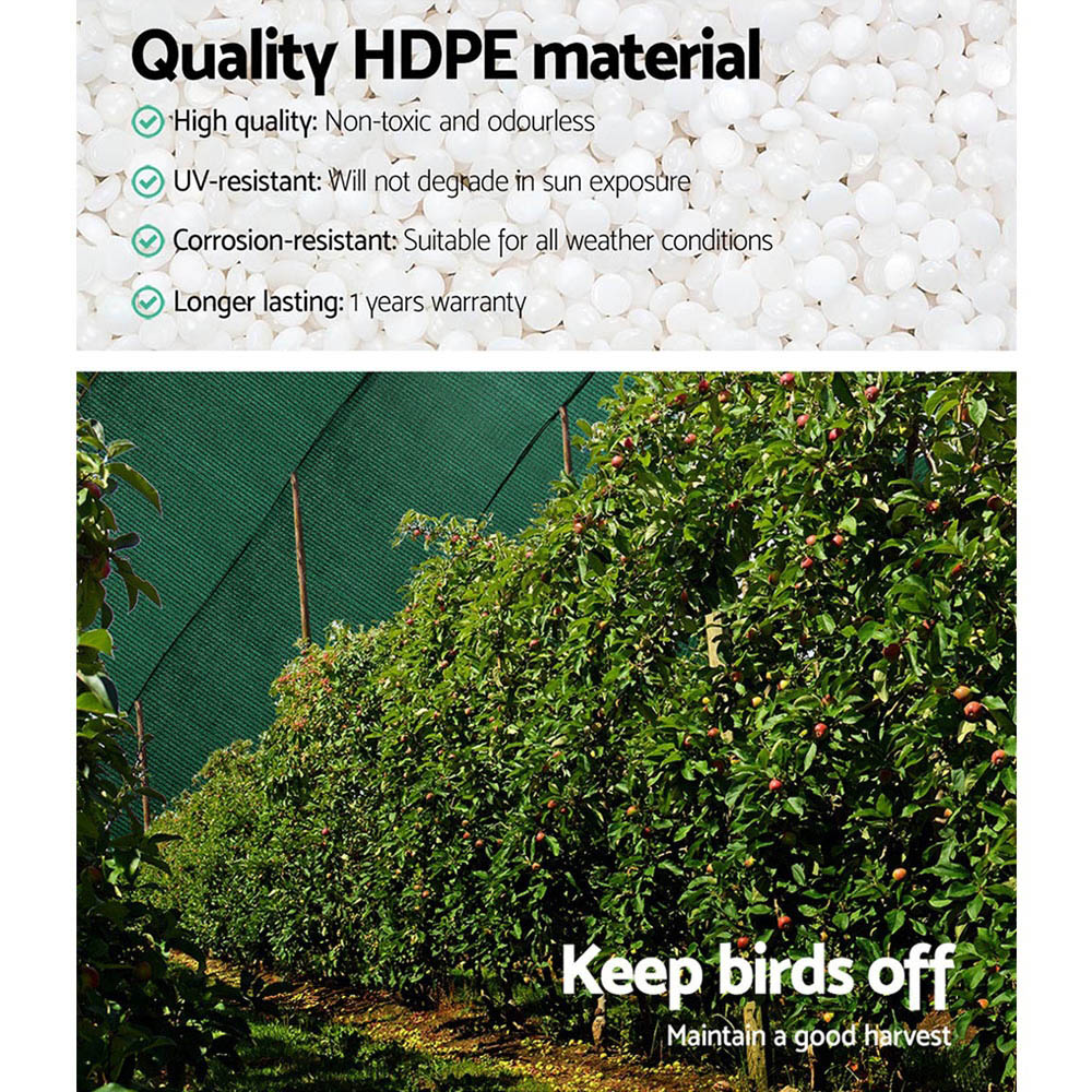 90% Shade Cloth Heavy Duty 1.83m x 30m - Various Colours