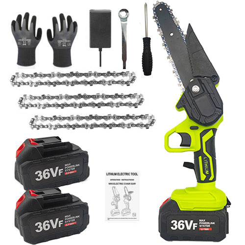 Mini Electric Chainsaw with 2 Batteries - 36V