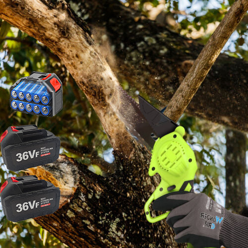 Mini Electric Chainsaw with 2 Batteries - 36V