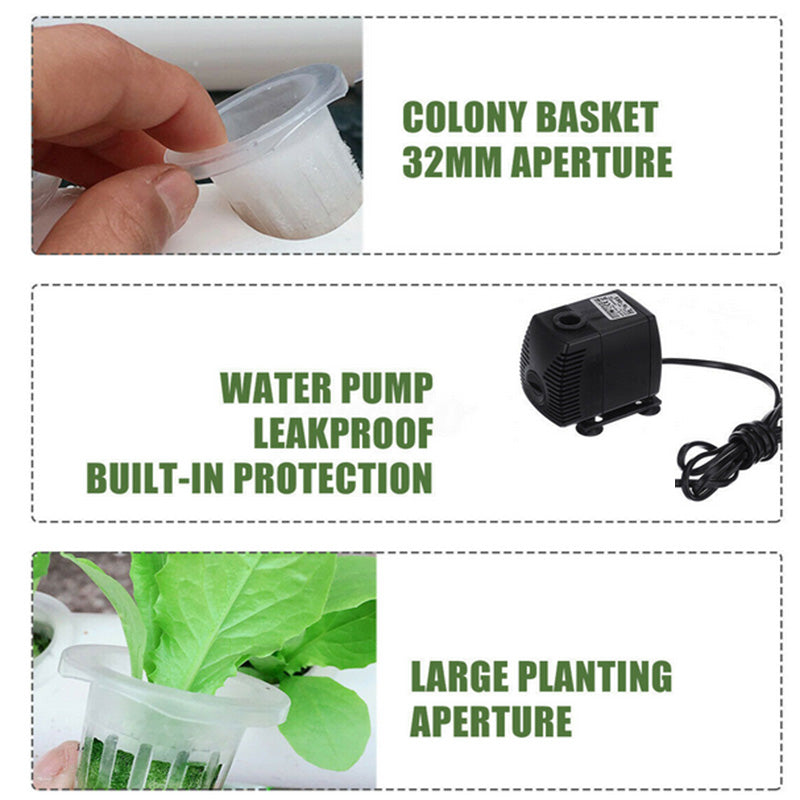Hydroponic Grow Vegetable Garden 108 Plants