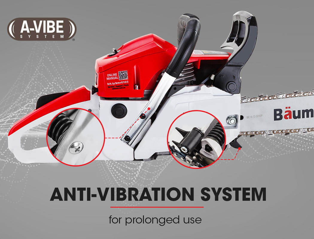 Baumr AG | Chainsaw Petrol Commercial 18” Bar - 45cc