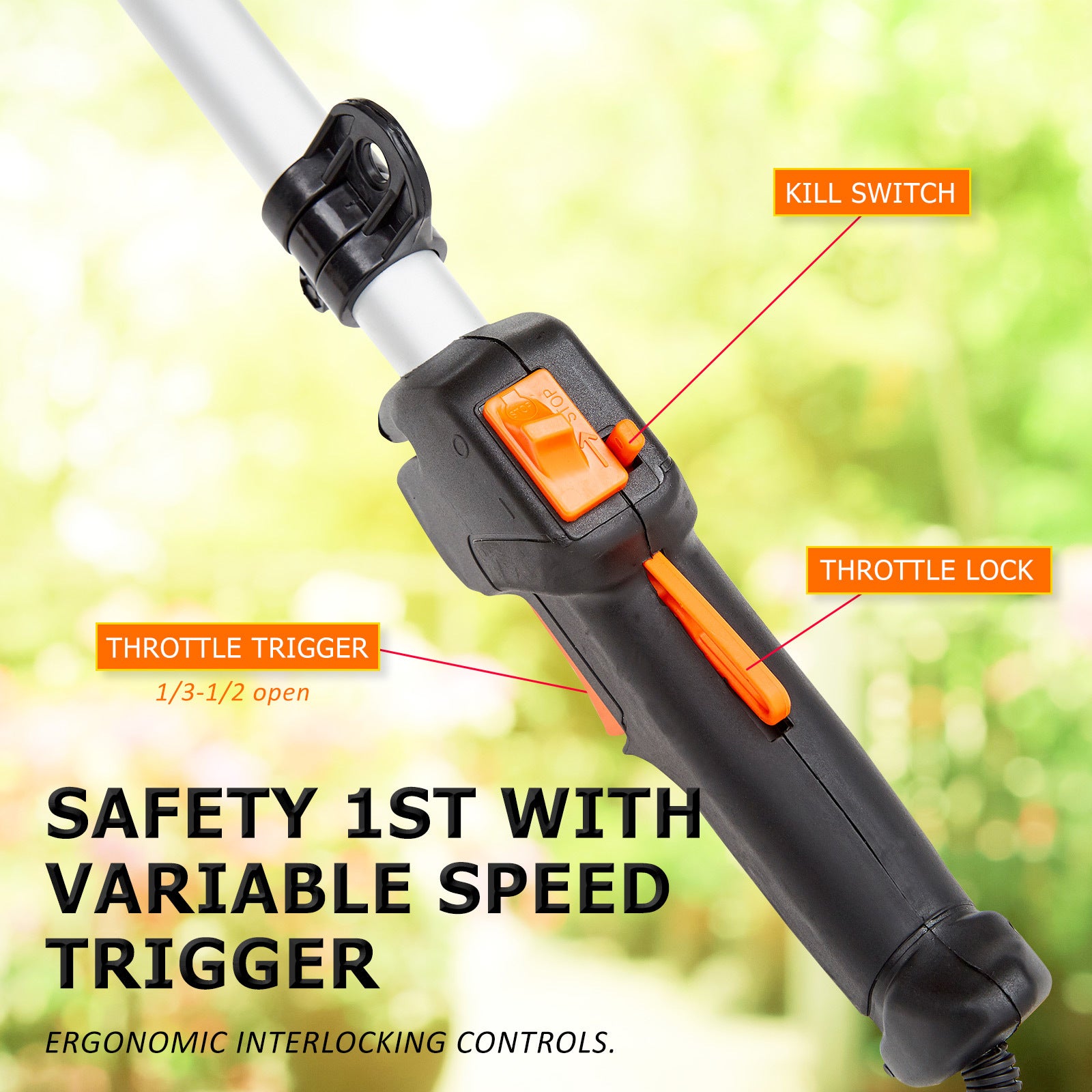 Whipper Snipper Brush Cutter 26cc + 4 Blades