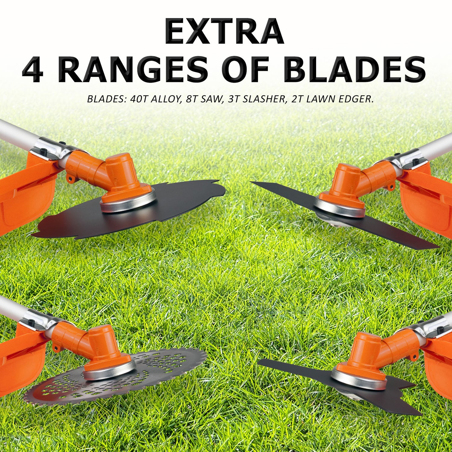 Whipper Snipper Brush Cutter 26cc + 4 Blades