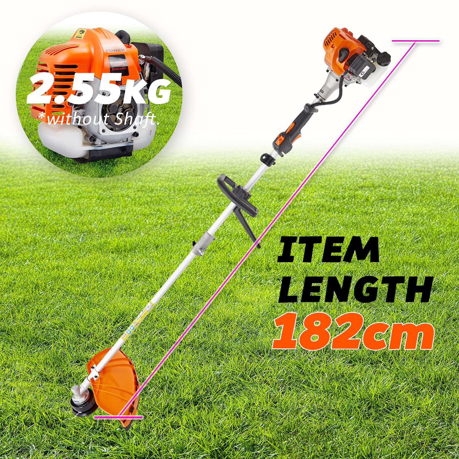 Whipper Snipper Brush Cutter 26cc + 4 Blades