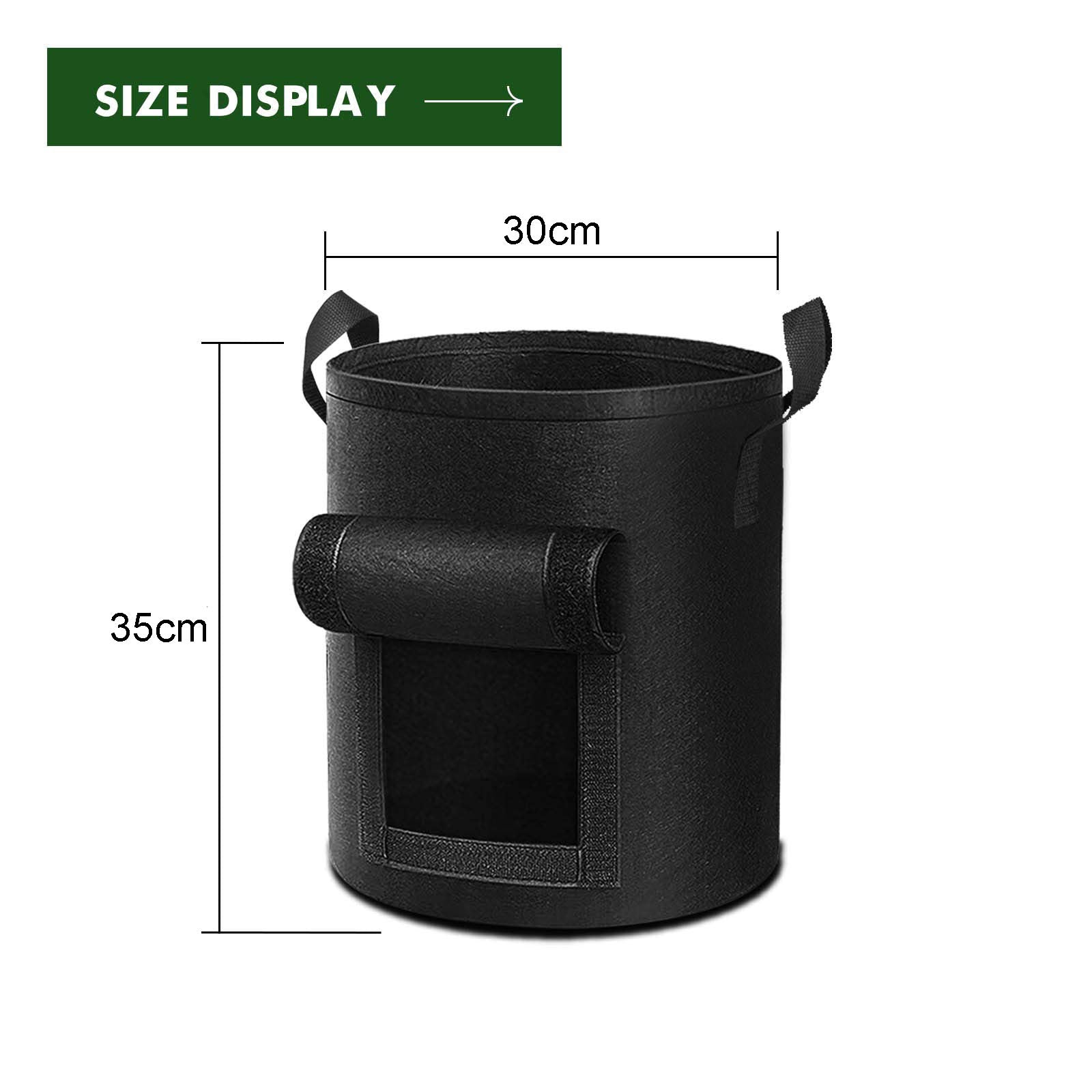 Grow Bags 26.5L - 5 pack - Black