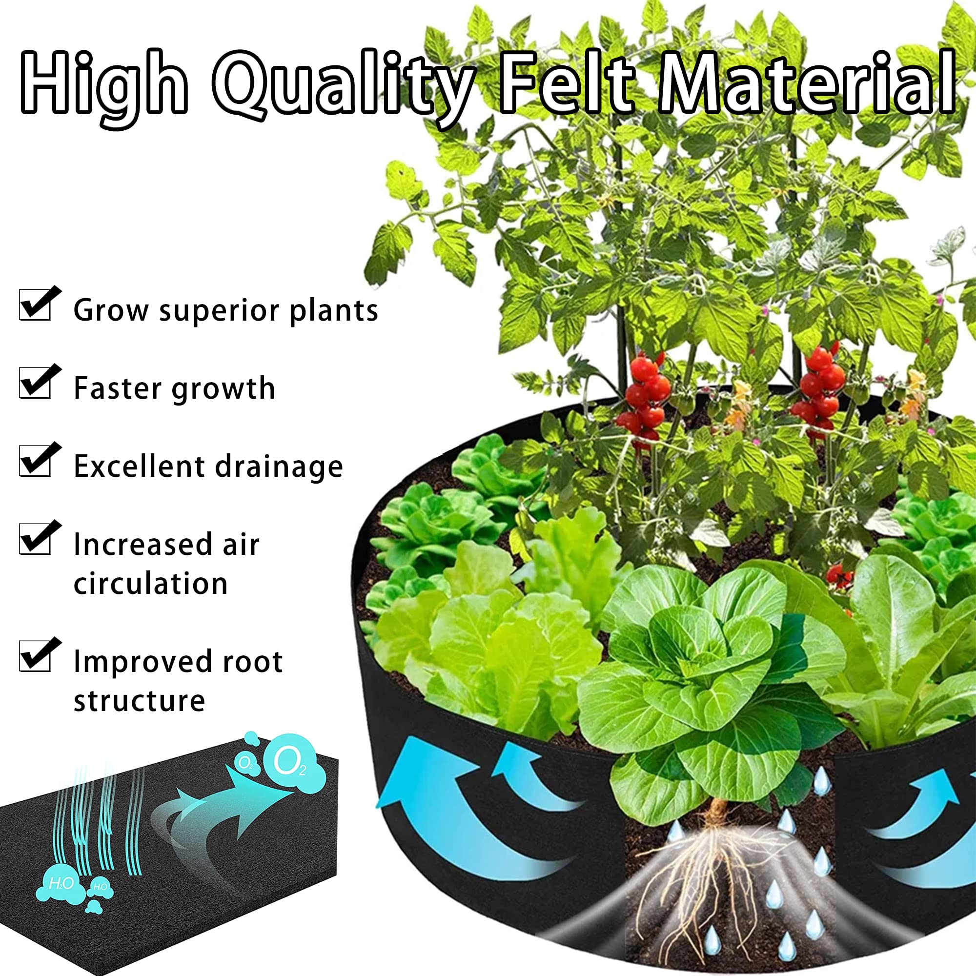 Grow Bag 378L Heavy Duty