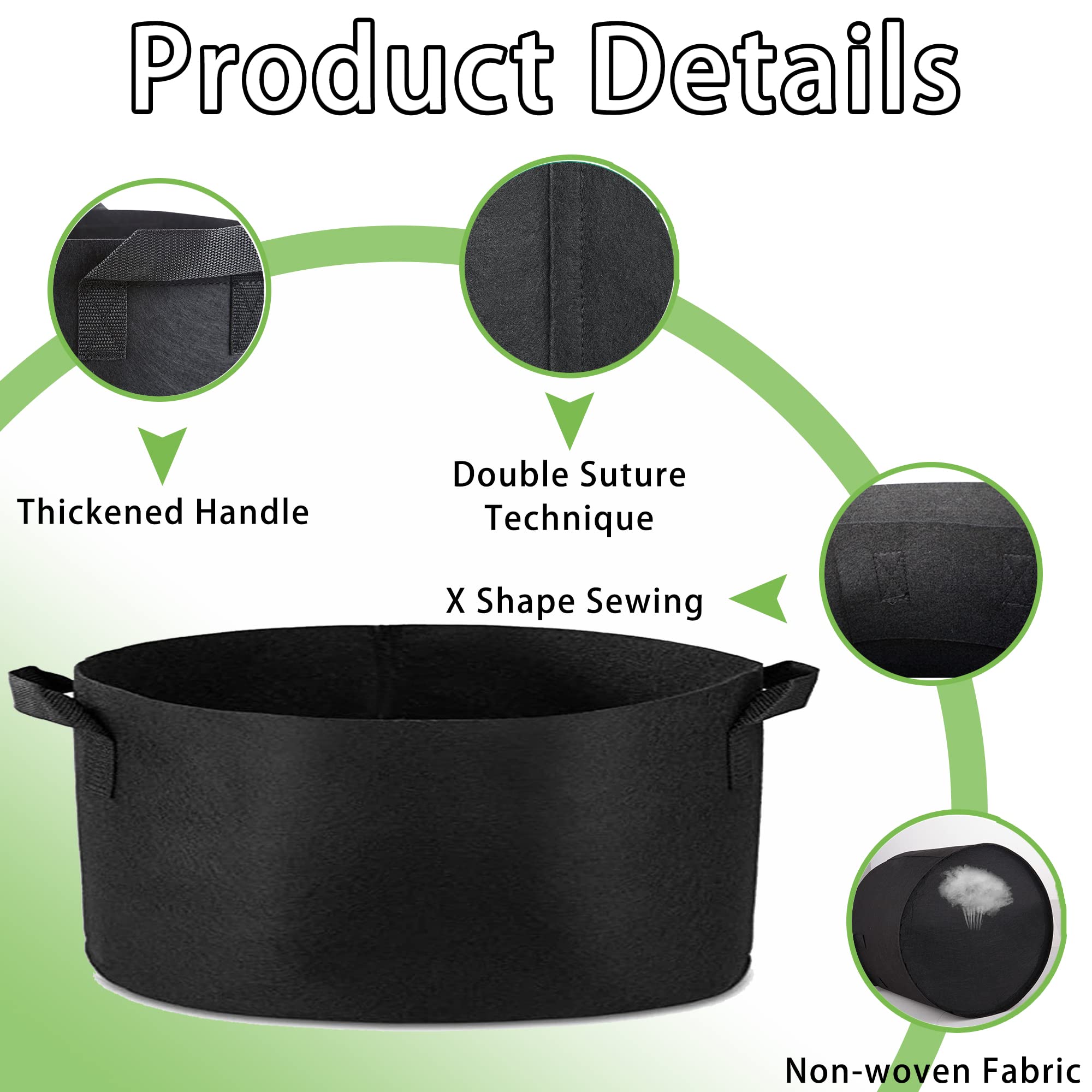 Grow Bag 378L Heavy Duty