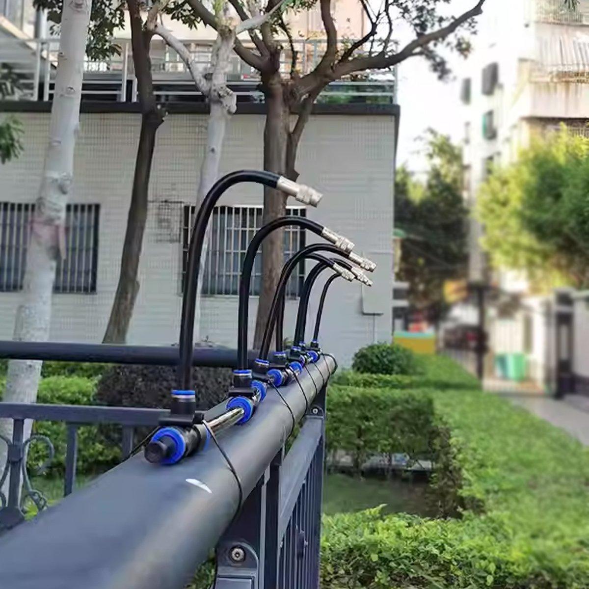 Garden Watering System Adjustable Spray Irrigation Hose Sprinkler 10m