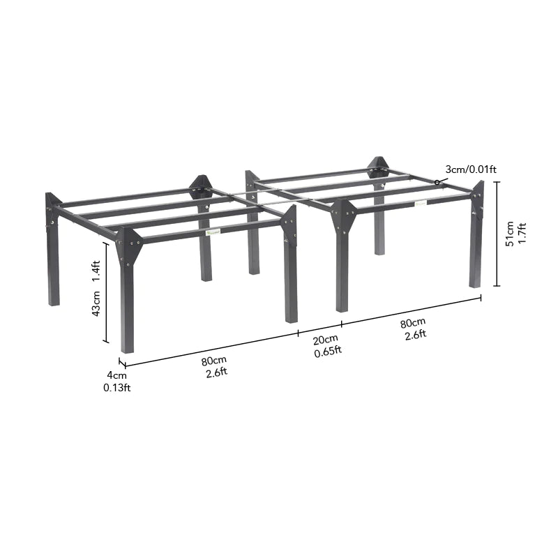 Vegepod Raised Garden Bed Large 2m x 1m  with VegeCover + Large Stand