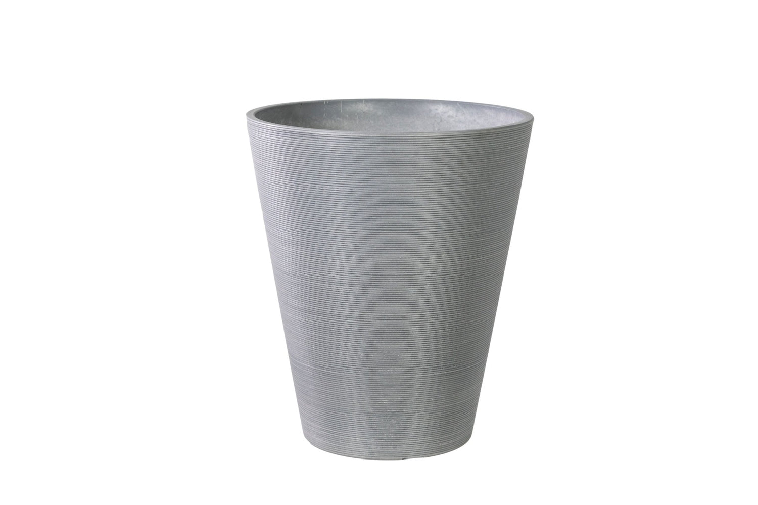 garden pot round grey