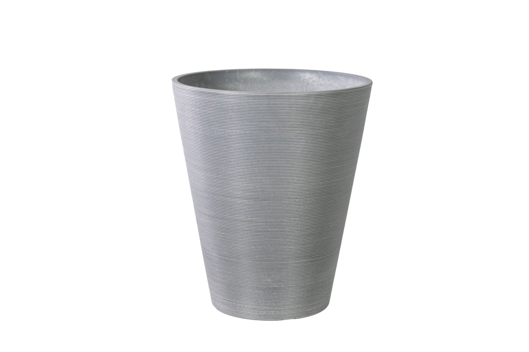 garden pot round grey