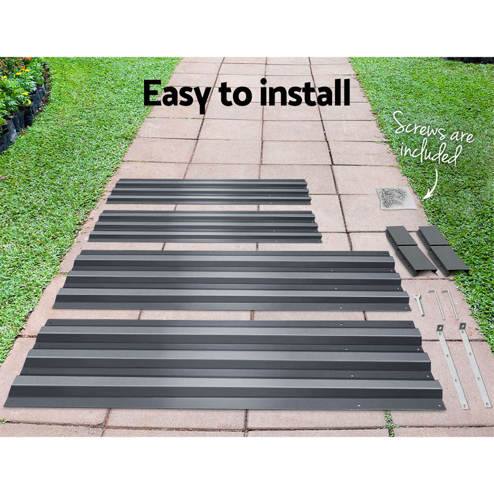 Easy to install, available in Australia Green fingers Steel Raised Garden Beds
