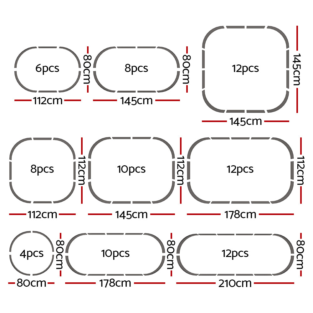 Size options for Greenfingers Raised Garden Beds supplied by Planters Raise Garden Perth