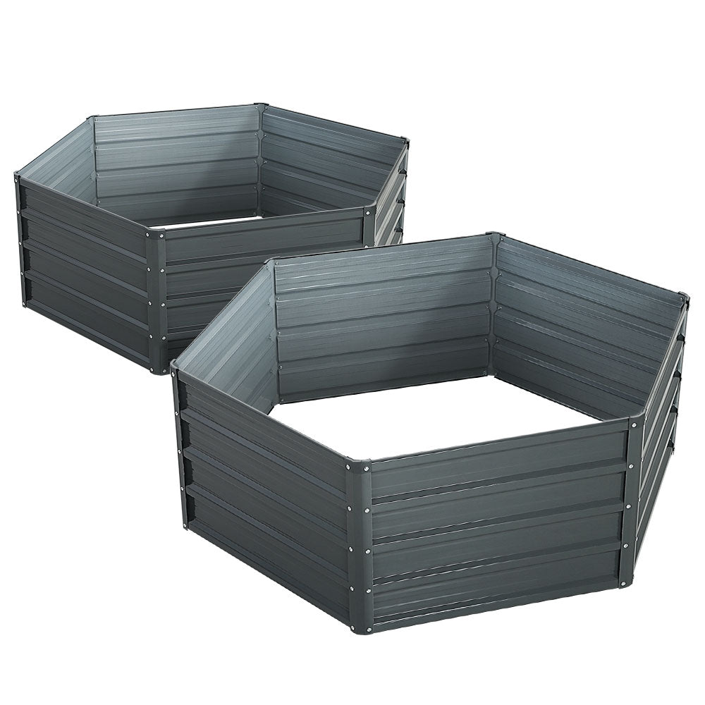 corrugated iron raised garden bed in Australia