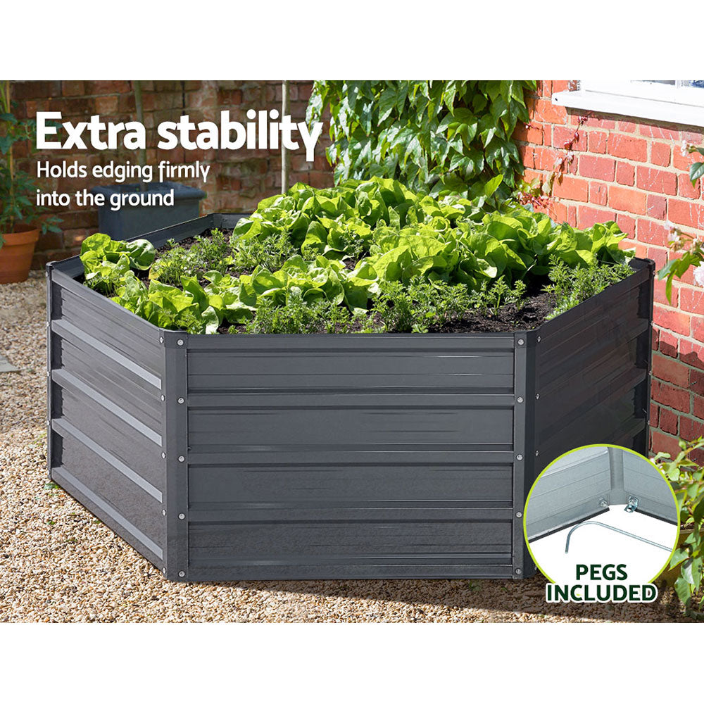 corrugated iron raised garden bed DIY available in Australia greenfingers raised beds