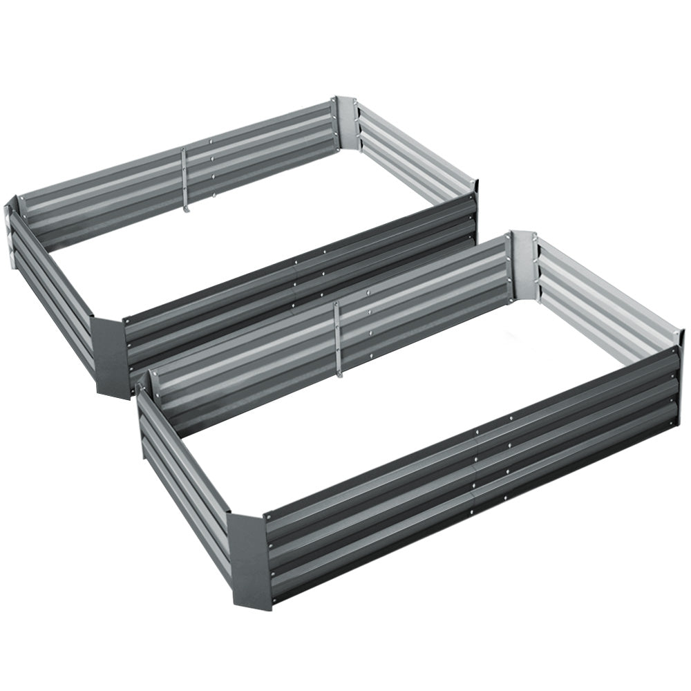 Greenfingers Raised Garden Beds (Twin pack) 1.5m x .9m x 300mm