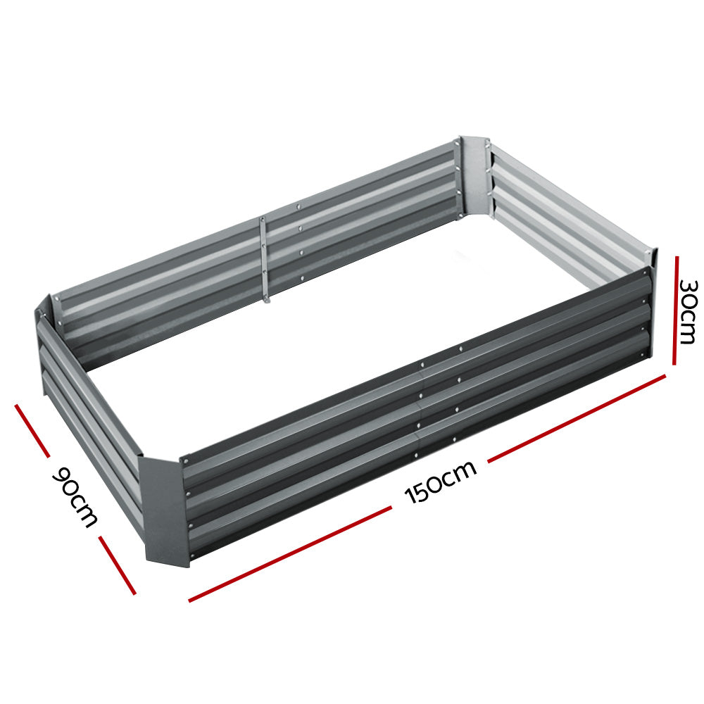 Greenfingers Raised Garden Beds (Twin pack)   1.5m x .9m x 300mm