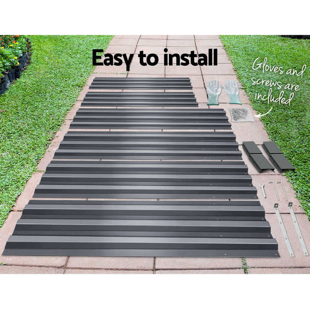 Greenfingers Raised Garden Beds (Twin pack) 1.5m x .9m x 300mm