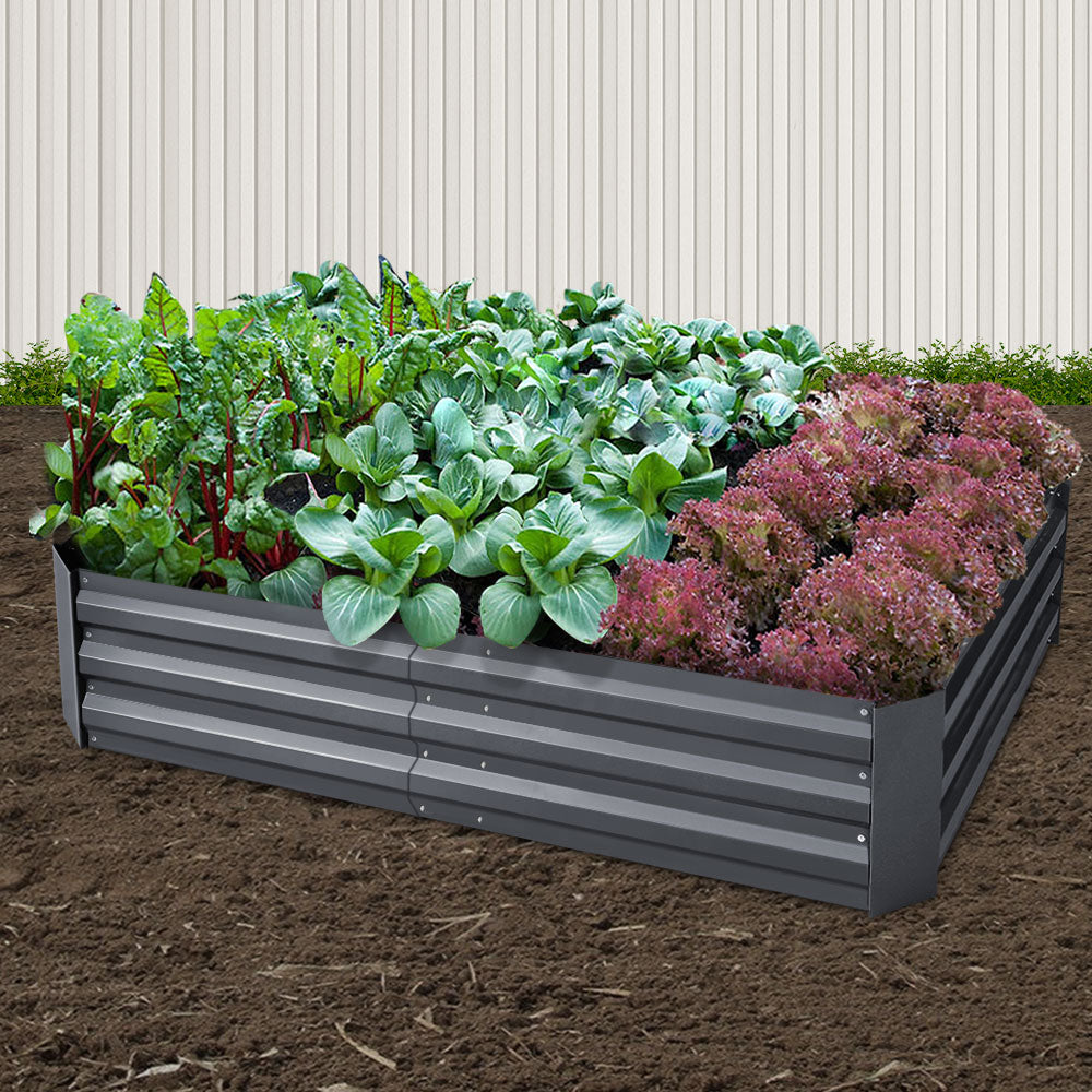 Greenfingers Raised Garden Beds (Twin pack)   1.5m x .9m x 300mm