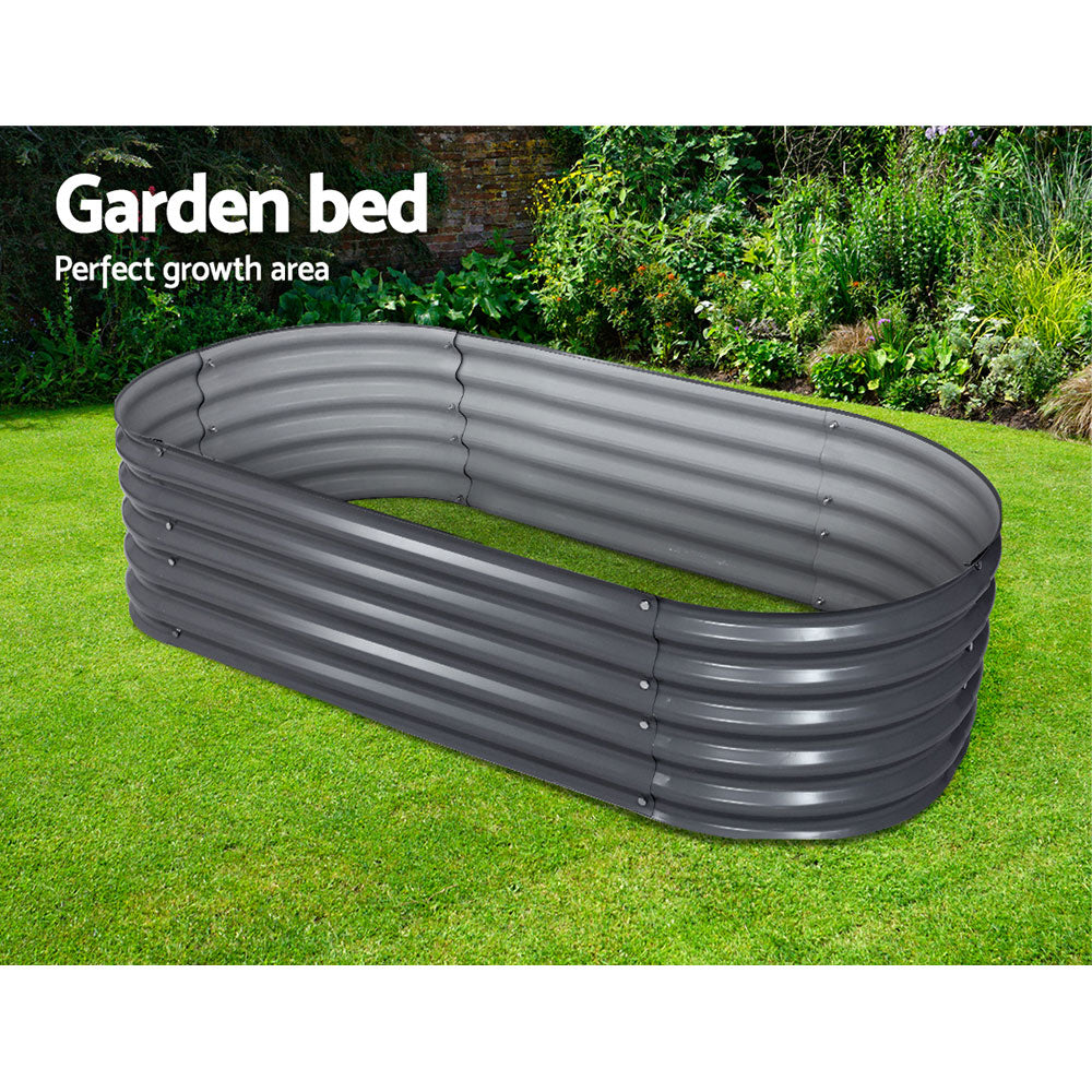 oval shaped garden by from Planters Raised Gardens in Perth