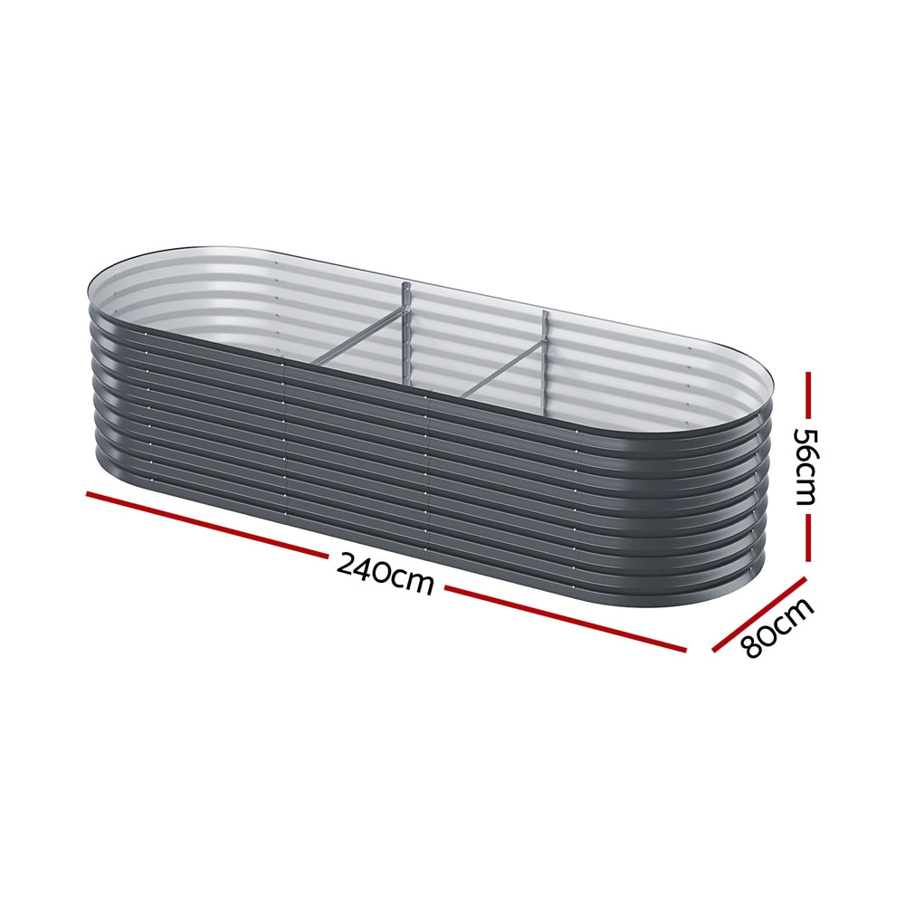 Greenfingers Raised Garden Bed 2.4m x .8m x 560mm