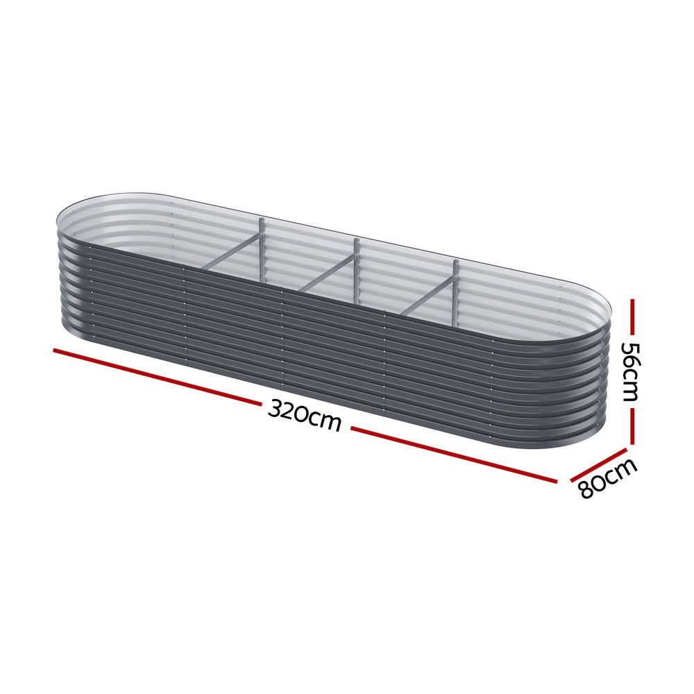 Greenfingers Raised Garden Bed 3.2m x .8m x 560mm