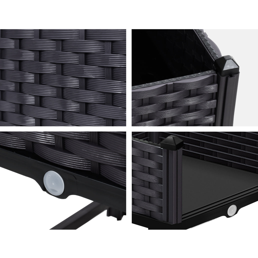 Greenfingers Raised Garden Bed .4m x .4m x 230mm - Brown