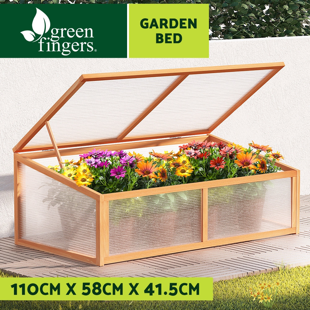 G Greenfingers Wooden Raised Garden Bed 1.1m x .58m x 415mm